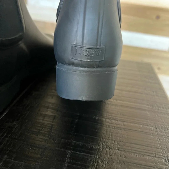 J Crew Rain Boots Black Size 7 - Picture 4 of 7